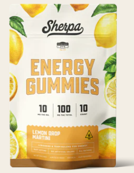 Sherpa Lemon Drop Martini Gummies | 10mg D9 / Lemon Drop Martini